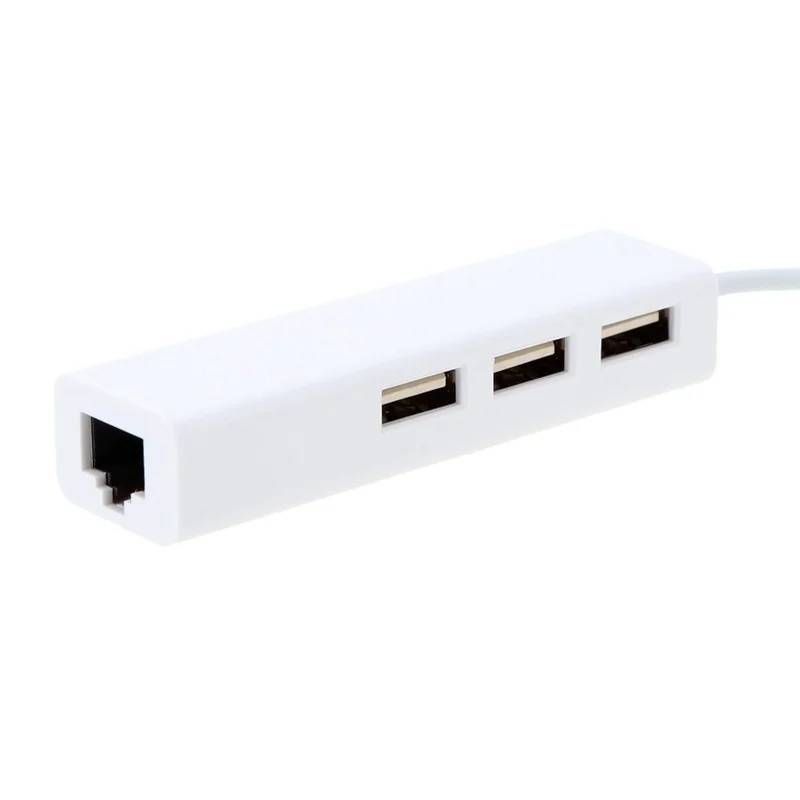 

New USB Ethernet Type C USB-C 3.1 To USB 3.0 Hub Ethernet Lan RJ45 Network Adapter for Macbook US