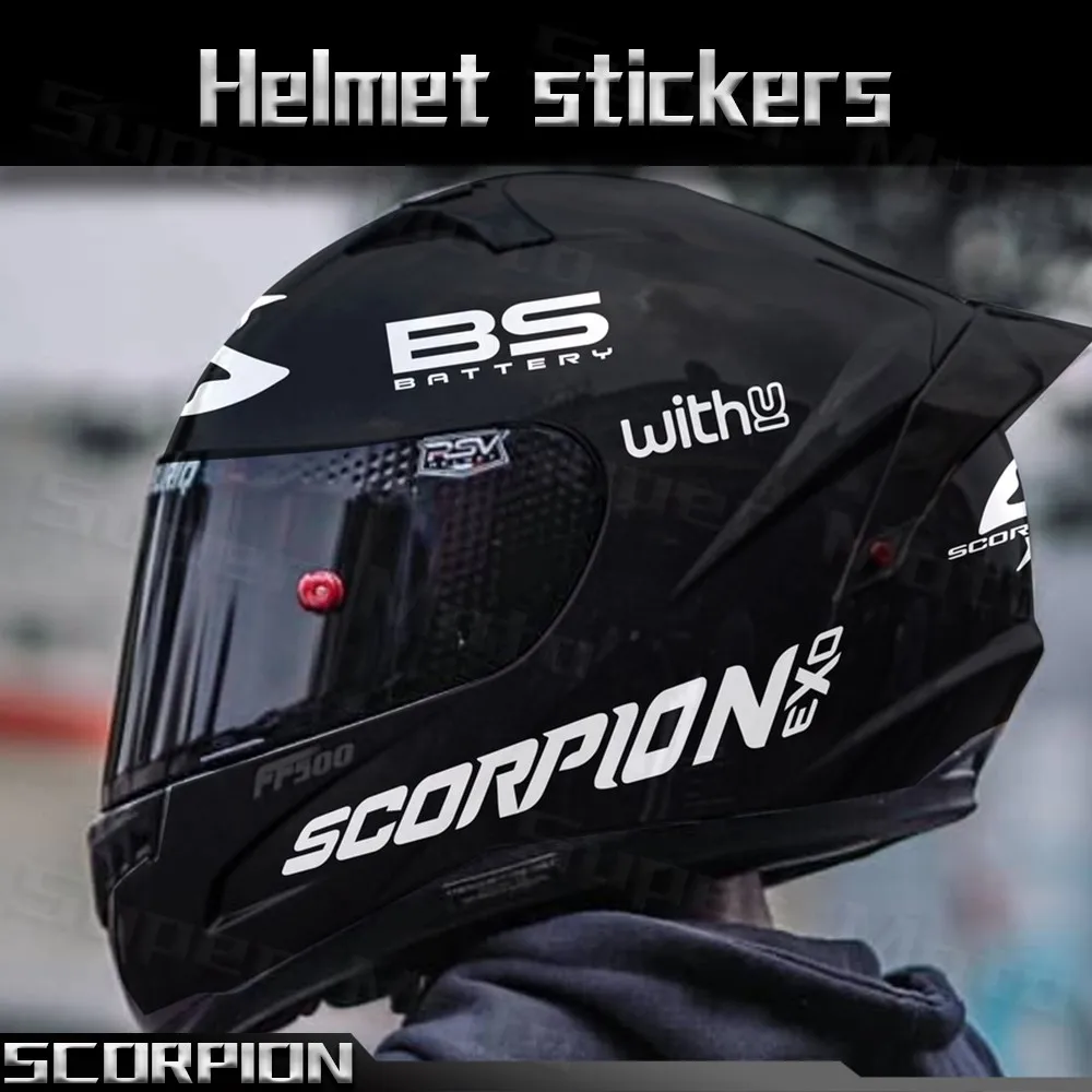 Мотоциклетный шлем УФ-стикер Скорпион EXO наклейка водонепроницаемые