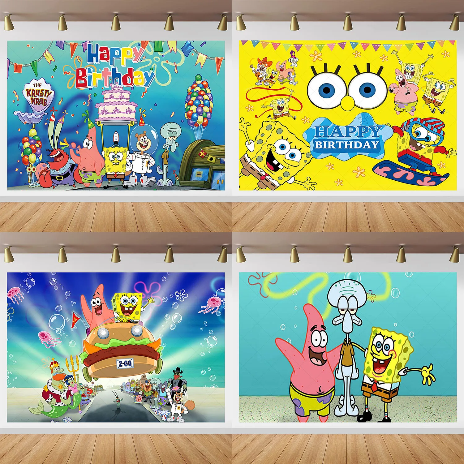 Виниловый фон для студийной фотосъемки с изображением Боба на 1-й день рождения