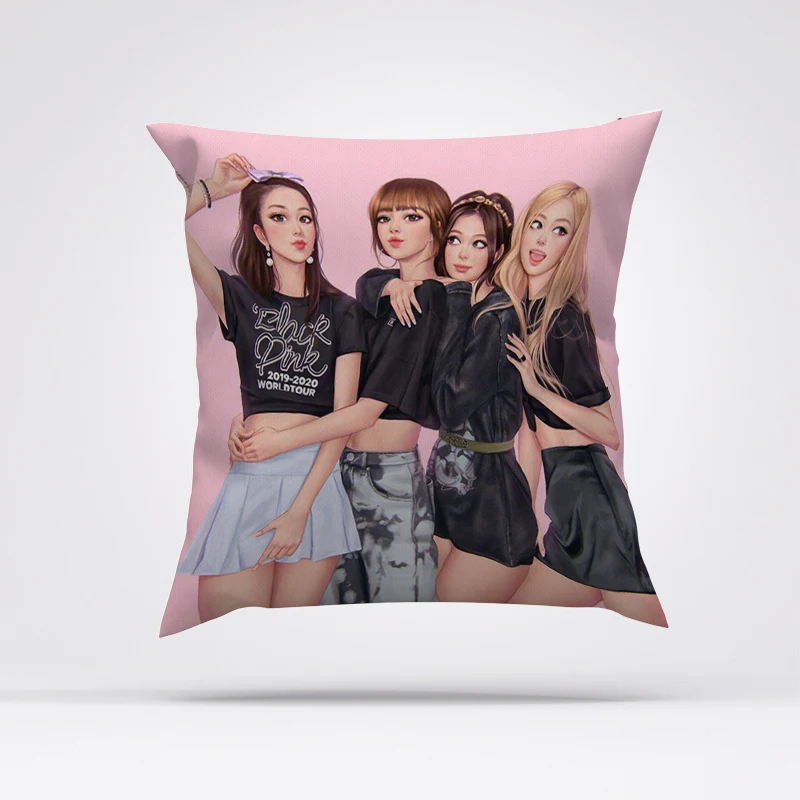 

Decorative Pillows for Bed Koop-blackpink Body Pillow Cover 40x40 Fall Decor 45x45 Cushions Covers Pillowcase Sofa Cushion Anime
