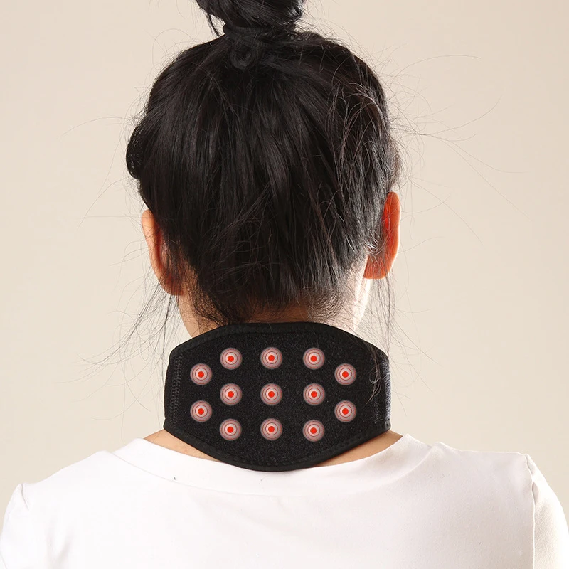 

Магнитный самонагревающийся бандаж на шею, турмалиновый инфракрасный терапевтический моделирующий пояс для облегчения боли в шее, 7/9/13 шт.