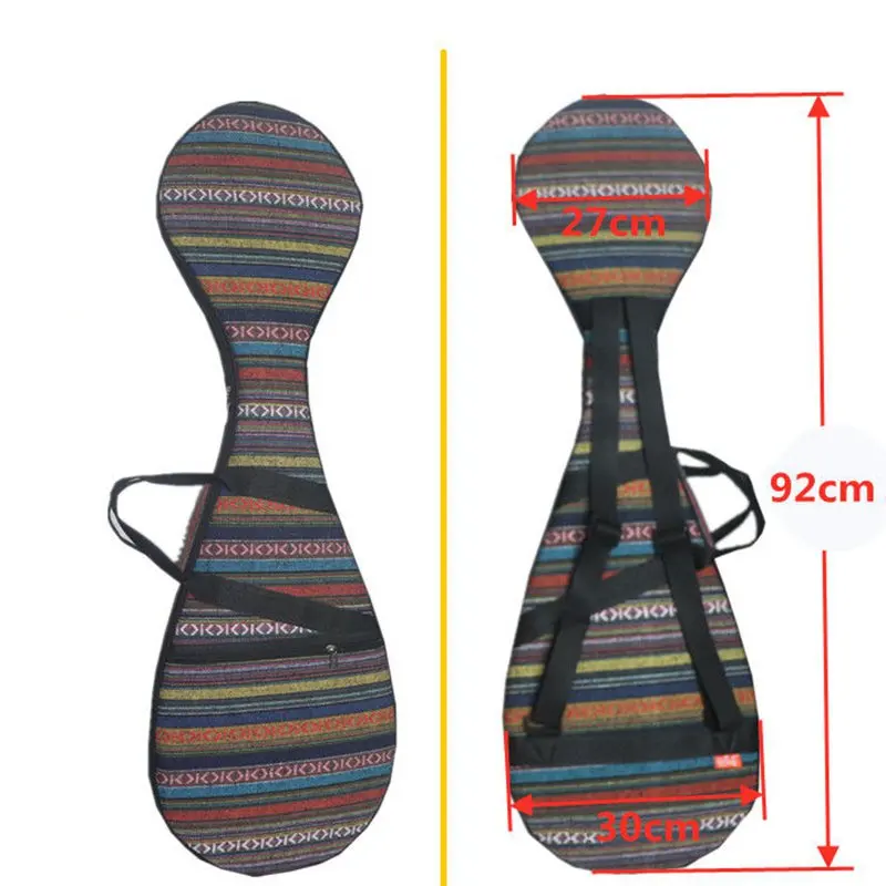 

Pipa Storage Bags Ethnic Style Striped Pattern Shockproof Portable Oxford Cloth Lightweight Musical Instruments Accessories 2022