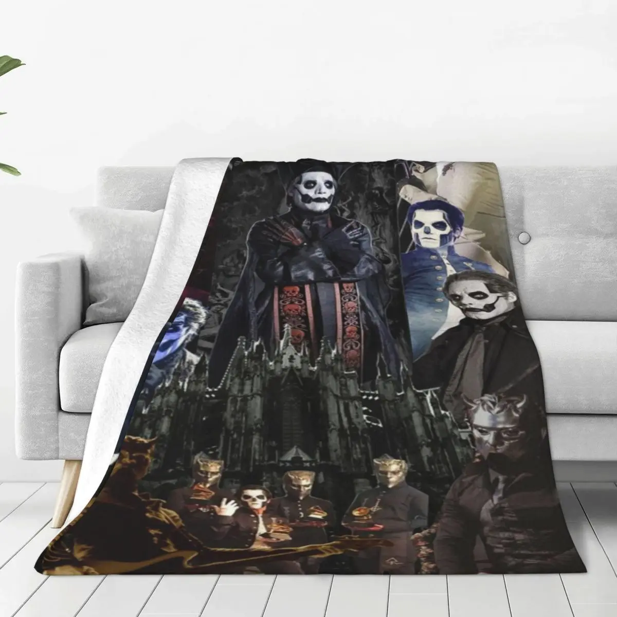 Призрачная группа до. К. рок-группа одеяло &quotХэллоуин&quot коралловый флис