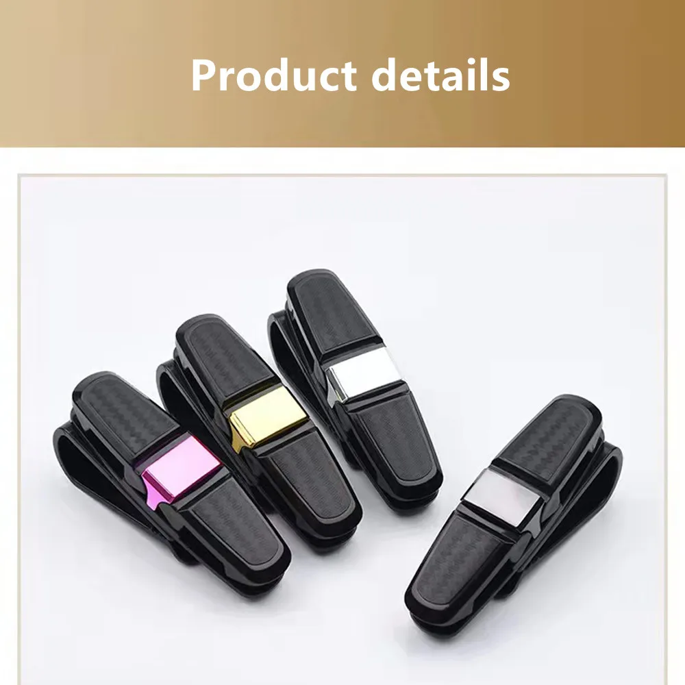 

1PC Auto Sun Visor Glasses Fastener Clip Holder For Sunglasses Eyeglasses Ticket Card Universal For BMW E46 E90 E60 F30 F10 E39