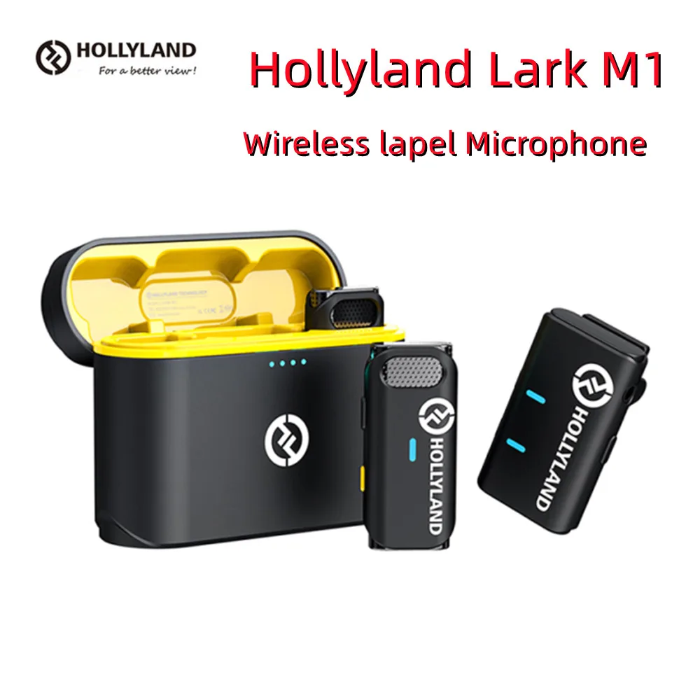Беспроводной петличный микрофон Hollyland Lark M1, 8 часов работы, диапазон 650 футов, для интервью, Vlog, живая трансляция, беспроводной микрофон