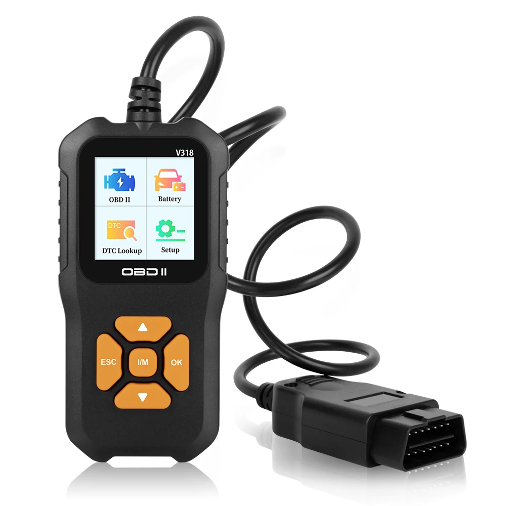 

Check Engine System Clear/Erase Codes OBD2 Scanner Code Reader V318 Battery Tester Multi-language Car Diagnostic Tool