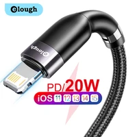elough usb c cable for iphone 11 pro max xr 8 7 pd 20w fast charging usb type c to lighting cable for iphone 12 13 ipad macbook
