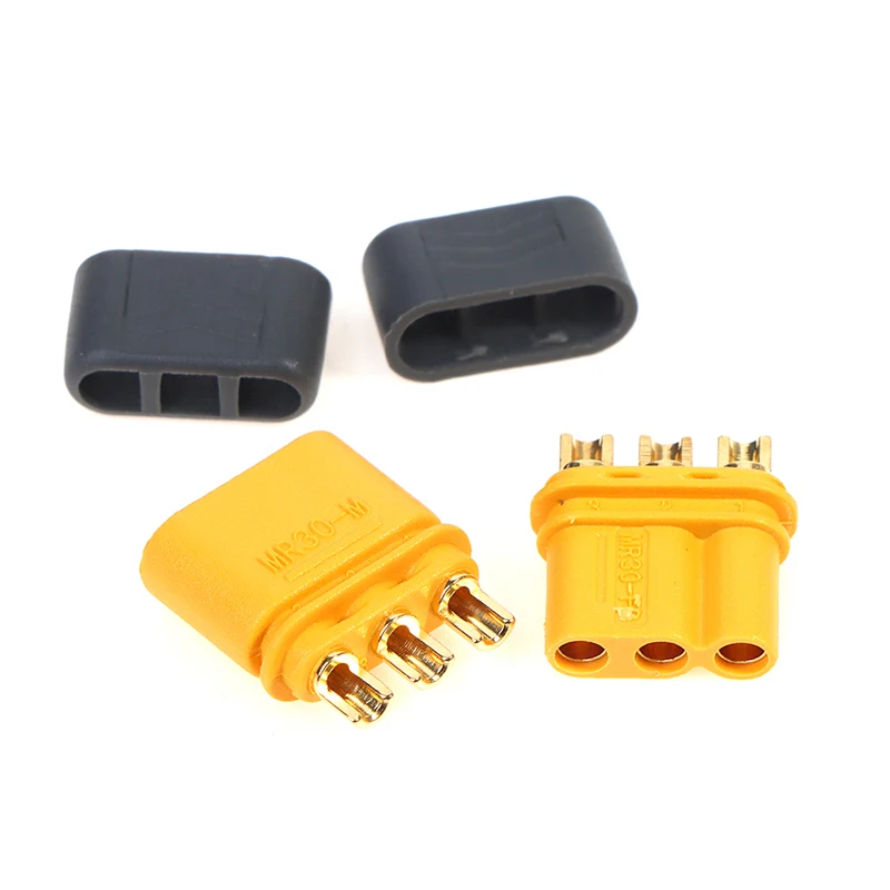 

MR30 - 2.0mm 3Pin Motor to ESC Connector (30A) Male/Female Pair for multi-rotors or smaller DST-1200 style motor aeroplanes