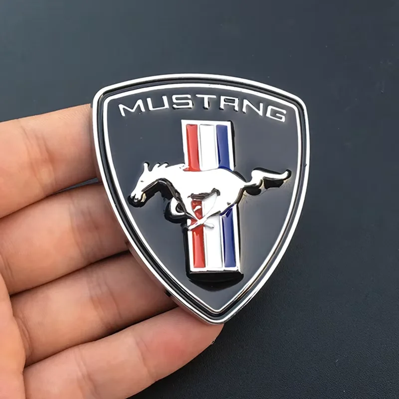 

1 шт., 3 цвета, 6*7,5 см, металлическая наклейка на автомобиль для Mustang Ford Shelby GT, логотип, значок автомобиля, кузов, крыло, украшение багажника, аксессуары