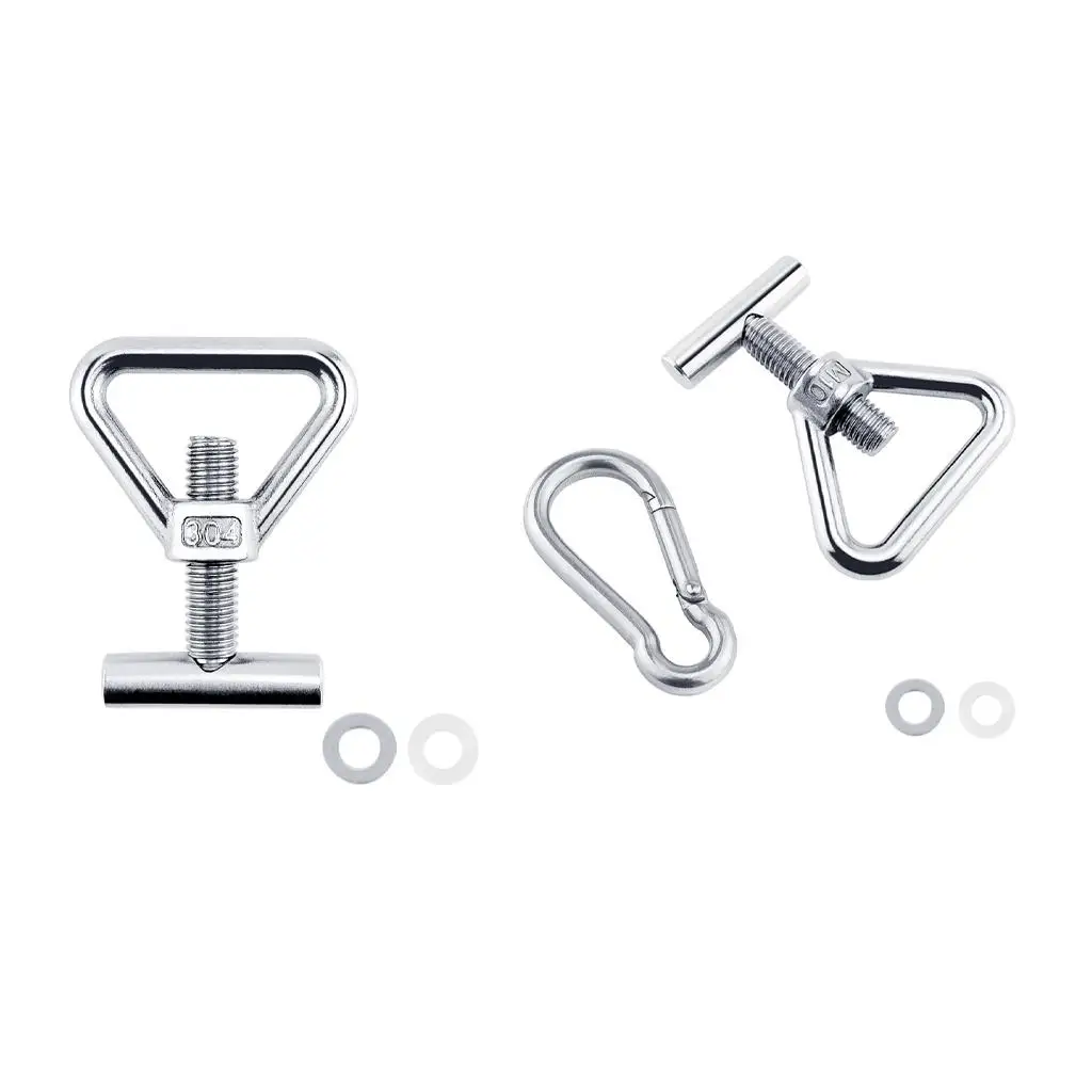

M10 Lifting Eye Nut T Bolts 304 Stainless Steel Load Securing Set Fastener Fits for Boat RV Camper for VW T5 T6 Luggage Mount