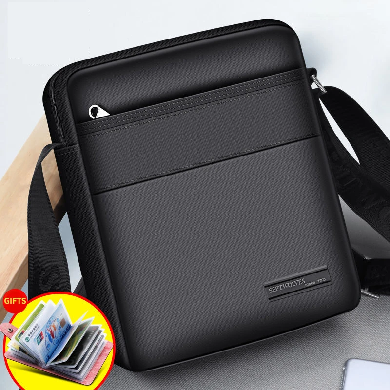 New Men's Fashionable Crossbody Shoulder Bag Large Capacity Business Handbag Oxford Cloth Waterproof Office Men's Shoulder Bag