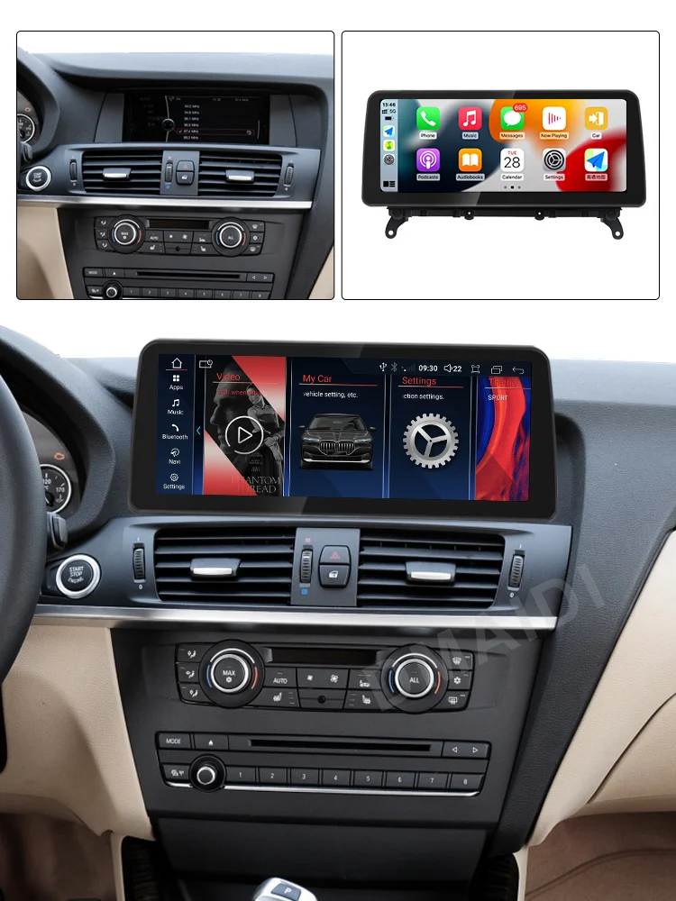 Автомобильный мультимедийный видеоплеер система на Android 13 с GPS для BMW X3 F25 X4 F26