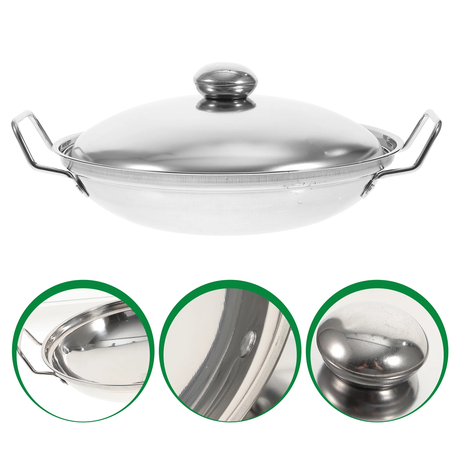 

Pot Pan Wok Hot Stove Cooking Gas Stainless Steel Fry Pasta Noodle Kitchen Sauce Omelette Soup Stir Cookware Ramen Chef Cooker