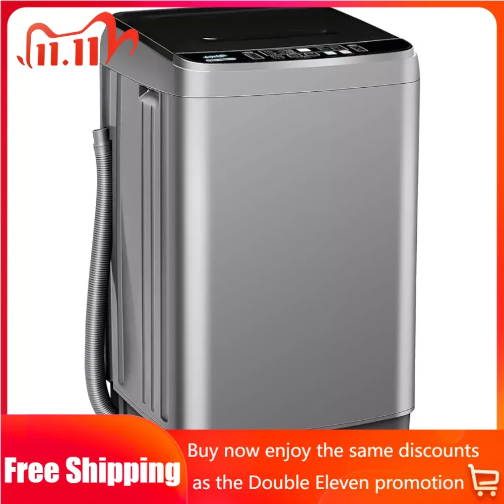 

LED Display Portable Washer for Apartment Ultrasonic Washing Machines Portable Small Washing Machine With Drain