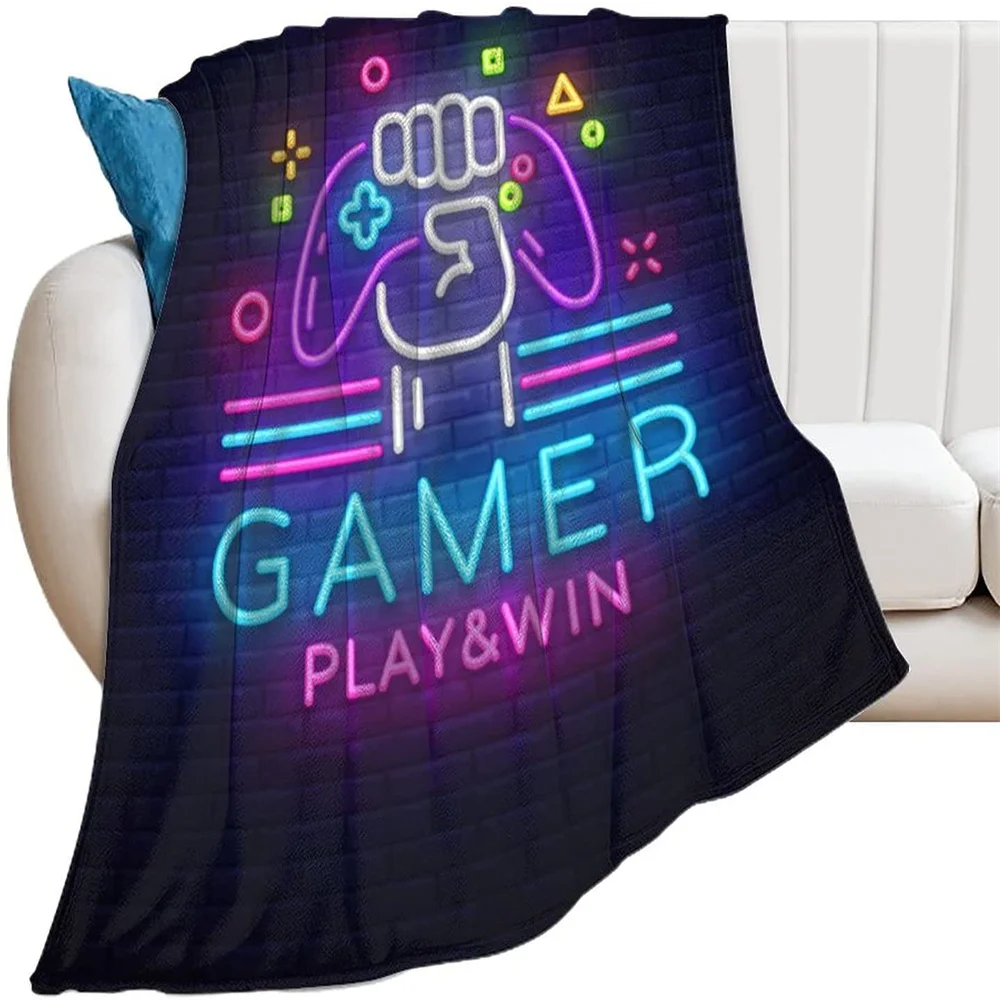 

Game Blanket,Ultra Soft Flannel Fleece Blanket Stylish Bedroom Living Room Sofa Warm Blanket for Family