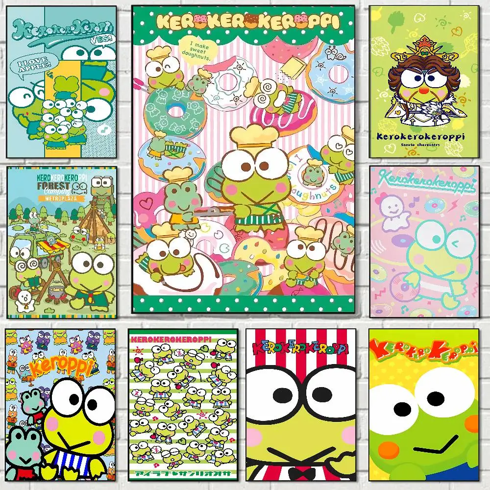 Фото Милый постер K-Kero K-Kero K-Keroppi с принтом A5 A4 A3 A2, настенный художественный декор для комнаты, офиса, подарок для фанатов №1