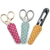 creative shears holster water proof scissors protective cases multi color dot pattern scissors sleeve diy embroidery supplies