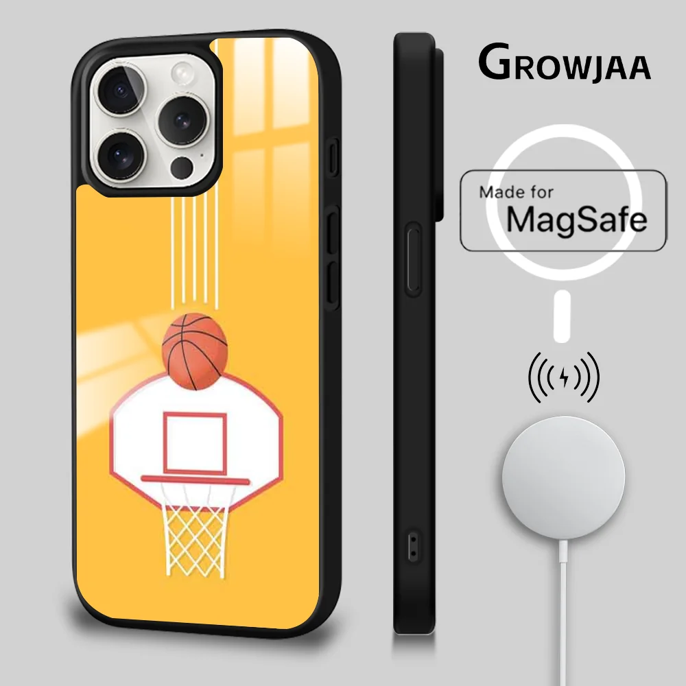 Чехол для телефона с баскетбольным спортивным дизайном iPhone 16 15 14 13 12 11 Pro Max Plus Mini