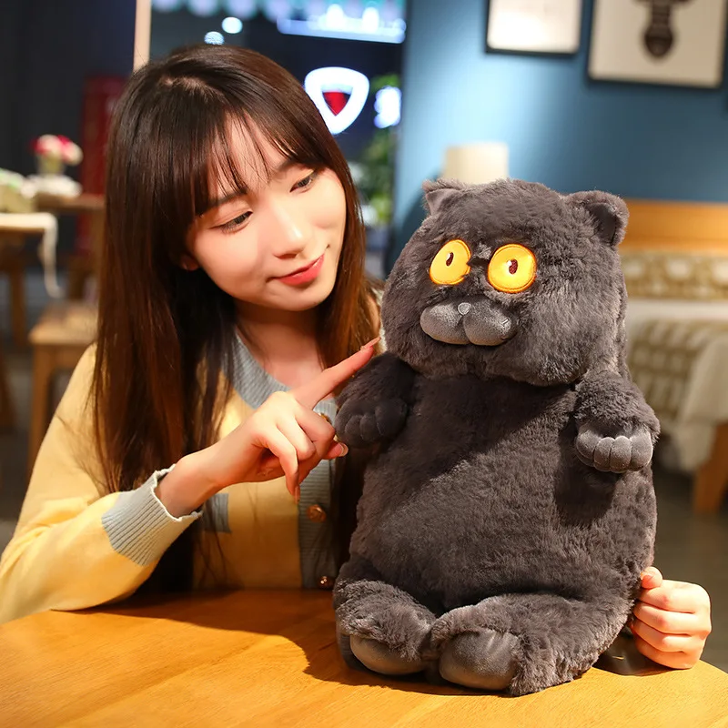 

Cat Doll Doll Cute Simulation Blue Cat White Cat Plush Toy Girl Sleep Chase Drama Pillow Doll Decompress Christmas Birthday Gift