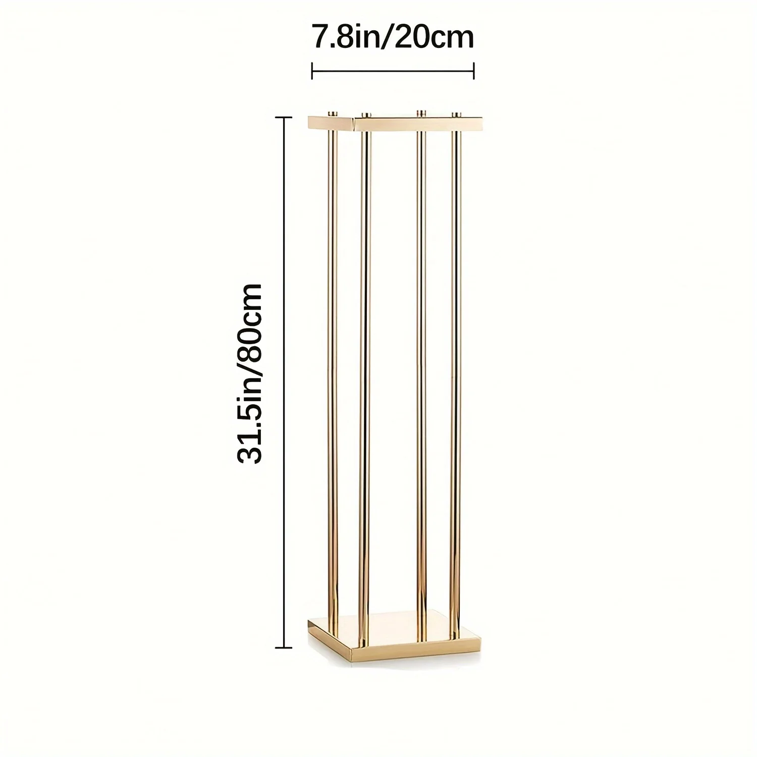 

Золотая металлическая ваза для цветов