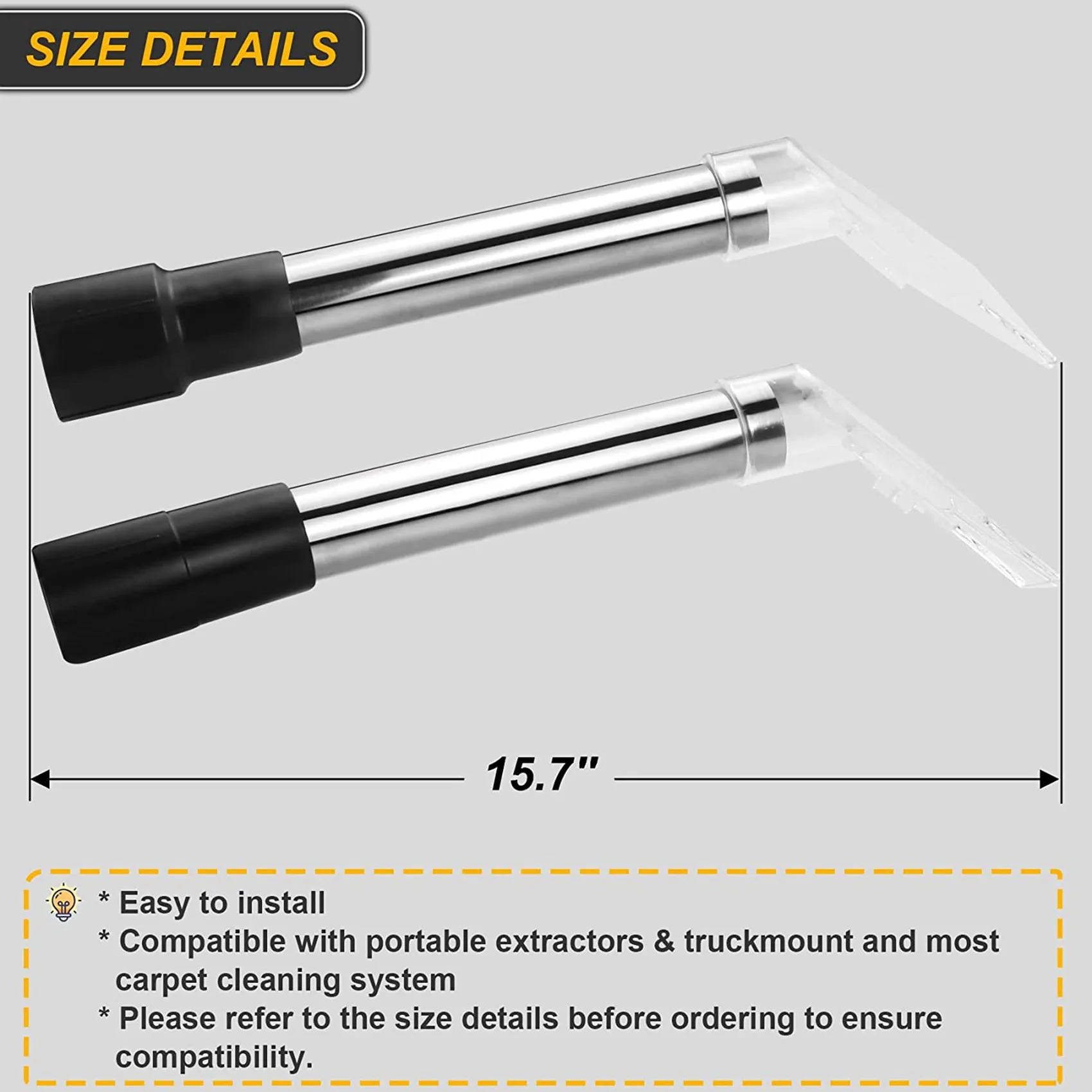 Extractor Hand Wand with Clear Head for Upholstery & Carpet 