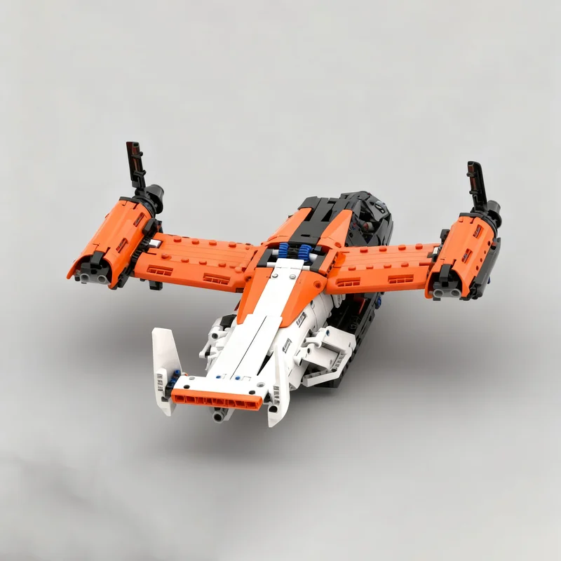 1082 детали MOC Alternate - V22 Bell Boeing Osprey, техническая модель, строительные блоки, архитектурный конструктор, идея для рождественского подарка, креативные кирпичики. (art.: 3920dcd8ec0b6) - 3920dcd8ec0b6
