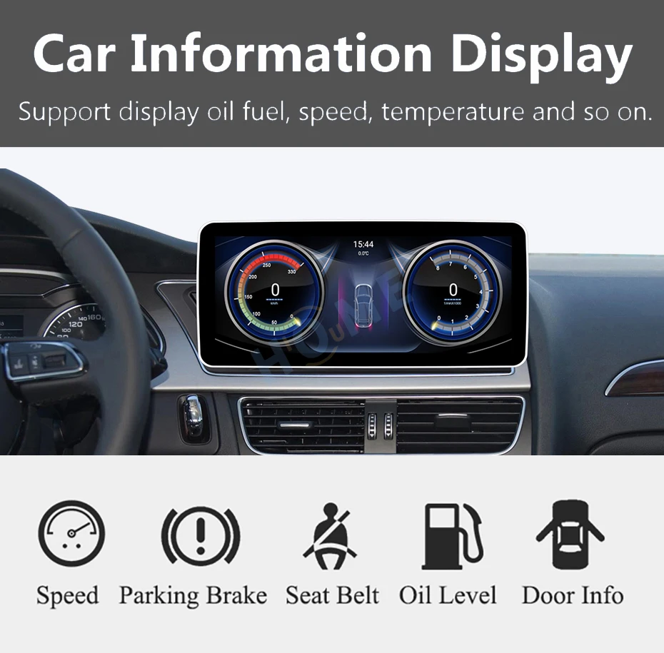 Автомагнитола с GPS-навигацией экран 8 дюйма Android 13 + 128 ГГц для Audi A6 C6 4F 2005-2012