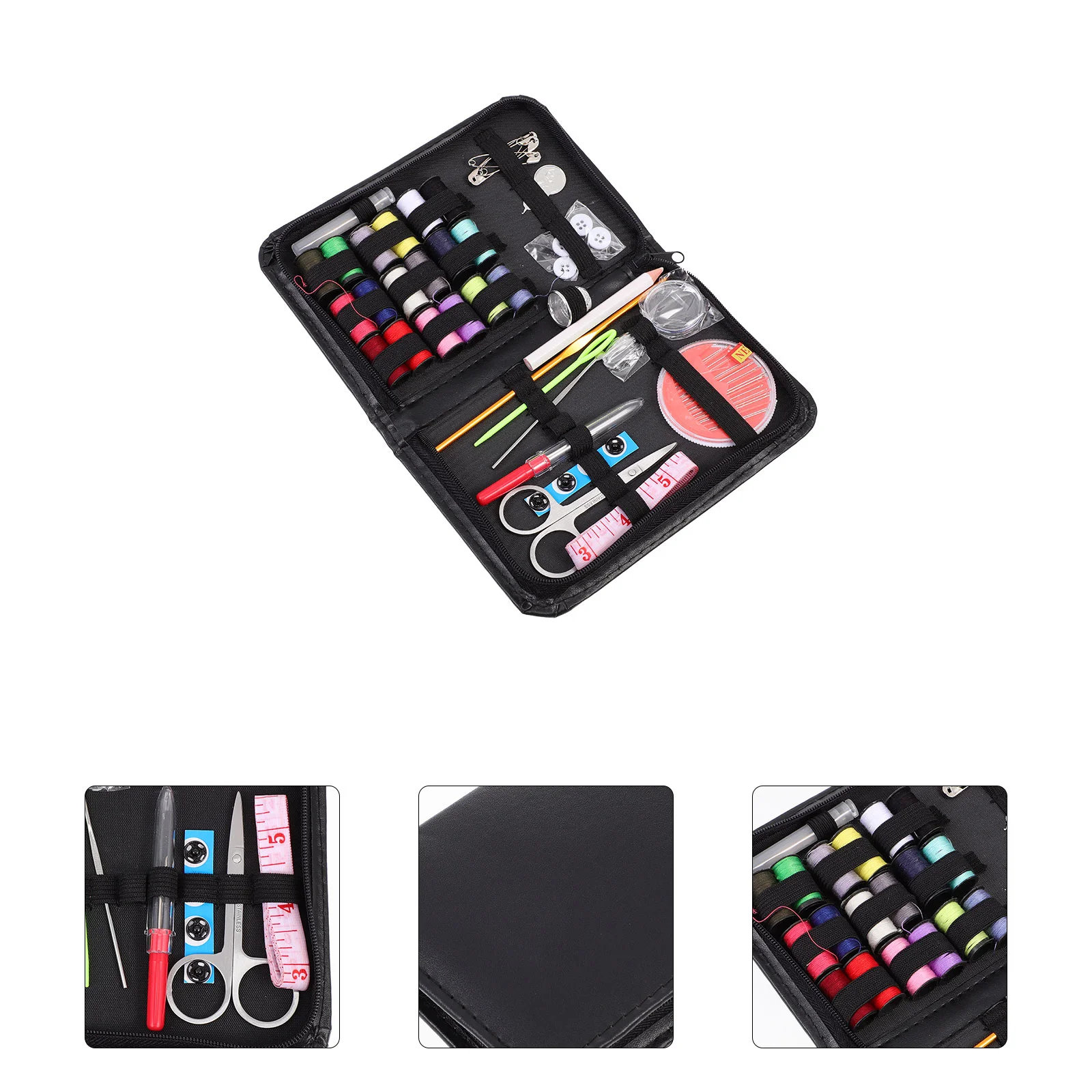 

Sewing Kit Thread Set Tools Needle Box Kitsbag Diy Sew Portable Mini Needlework Scissors Hand Basic Spool Projectbeginner Home