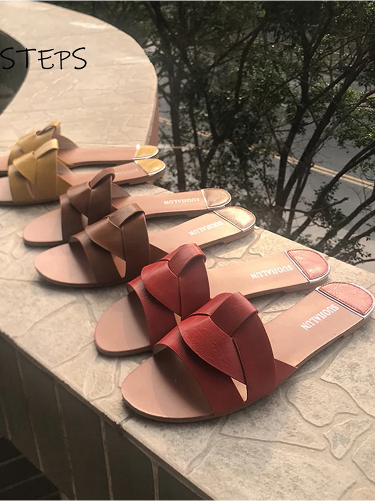 Designer Women Slipper Plus Size 35-41 Women Summer Beach Slides Flip Flops Outdoor Flat Slippers Brand New Women Sandals 2021