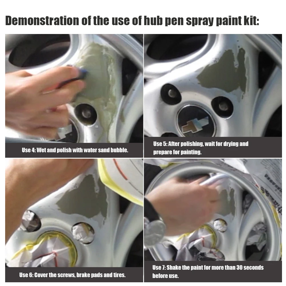 Ручка для ремонта царапин на ступице автомобильного колеса из алюминиевого