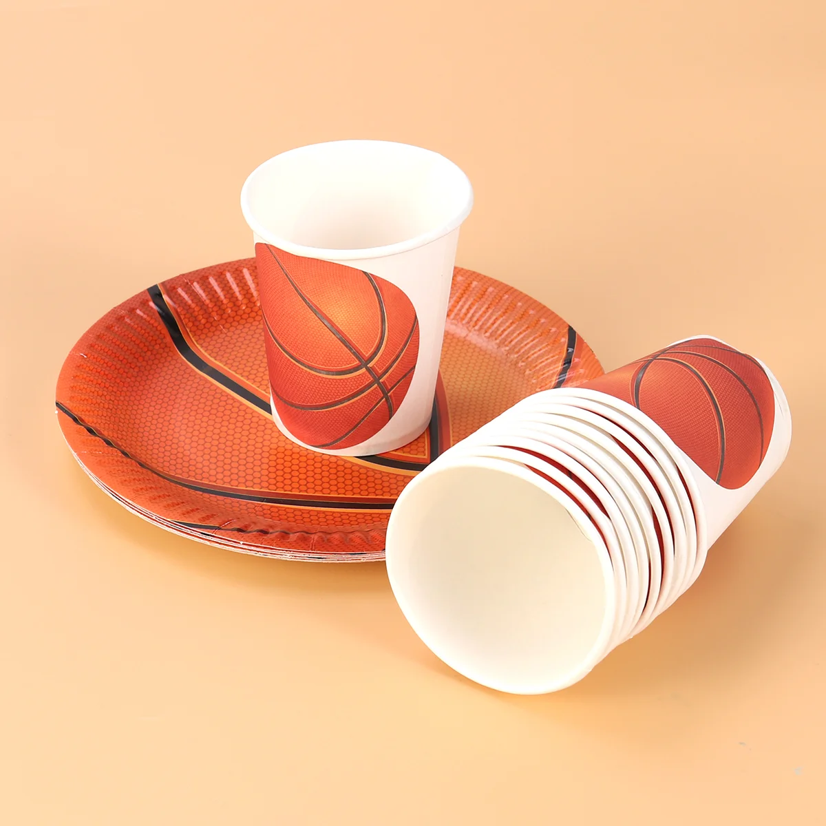 

40PCS Basketball Paper Cups Paper Cups Paper Basketball Cups Basketball Paper