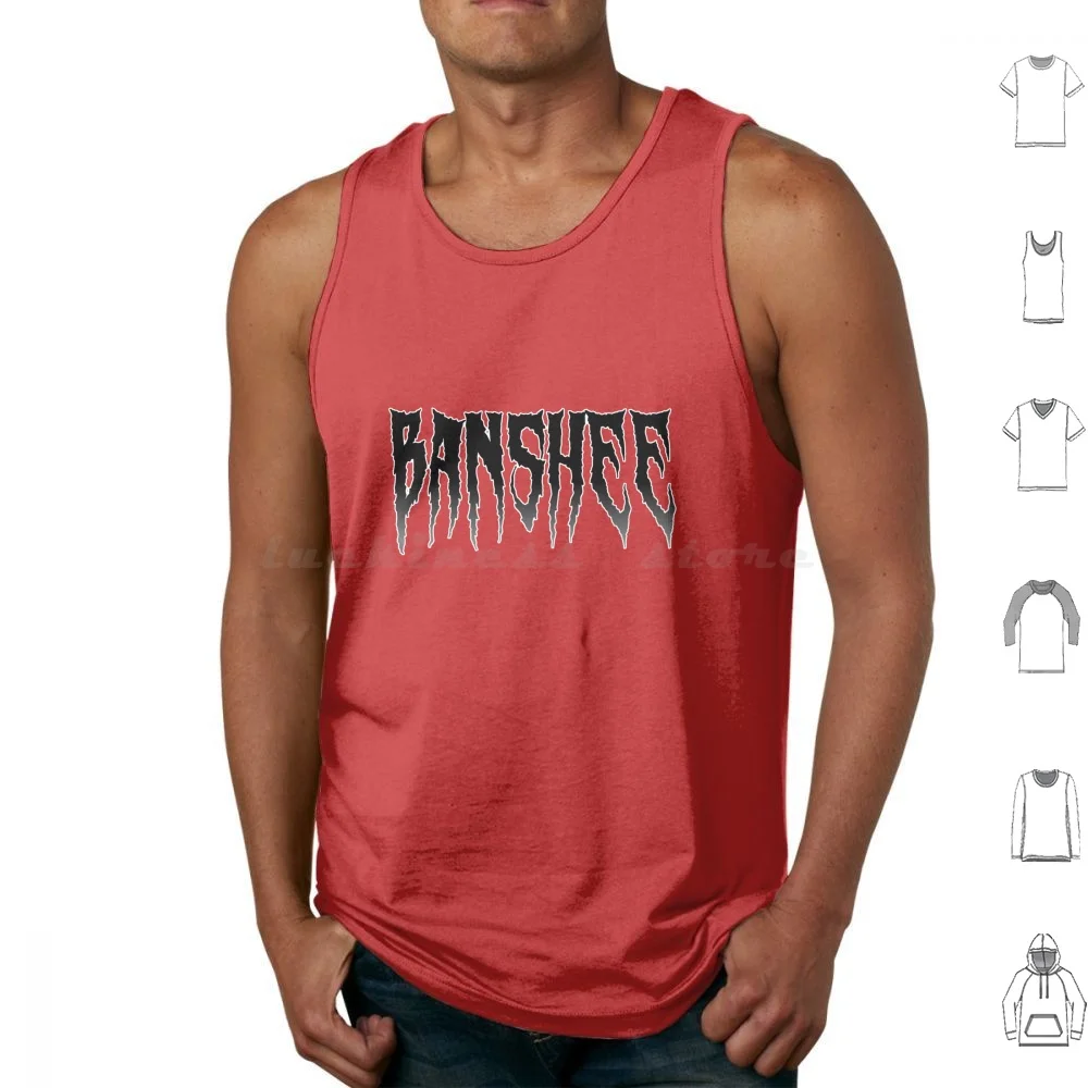 

Banshee Tank Tops Print Cotton Banshee Goth Horror