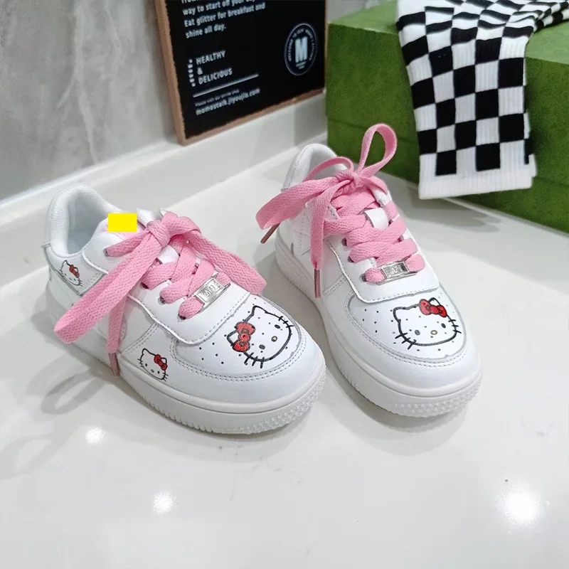 

New Sanrio Kawaii My Melody Hello Kitty Board Shoes Girls Boys Cartoon Kuromi Sneakers Running Shoes Children Gifts Toys for Kid