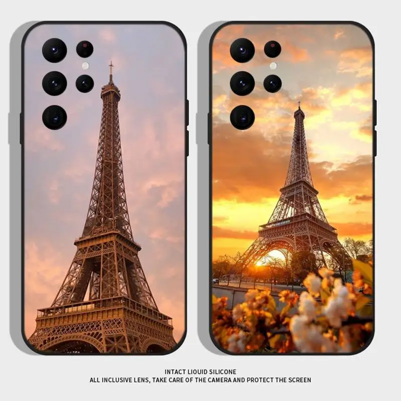 

France Eiffel Tower In Paris Phone Case For Samsung S21 S22 Ultra S20 S30 plus S22 plus S23 S30ultra 5G Silicone Cover