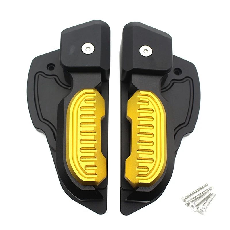 Motorcycle Folding Rear Footrest Foot Pegs Rests Pedal Pad Passenger Footpegs For Vespa Primavera Sprint 125 150 3Vie