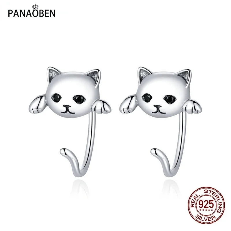 

❤Женские серьги-гвоздики из серебра 925 пробы с хвостом