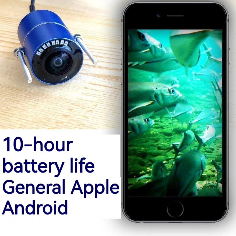 Беспроводная подводная рыболовная камера HD Wi-Fi видеозапись для IOS и Android APP