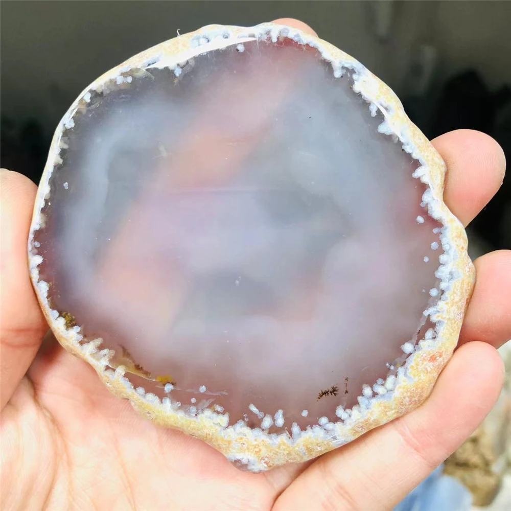 

Natural Agate Quartz Crystal Healing Stones Agate Slice Coaster Polished Rock Mineral Specimen DIY Gift Home Decoration