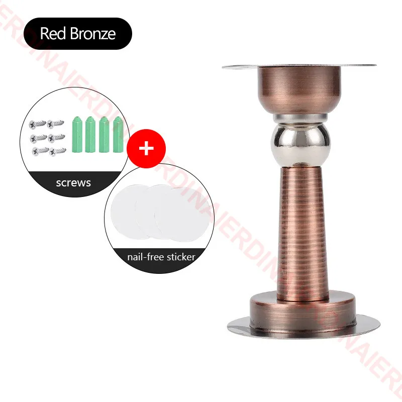 

Магнитный дверной ограничитель NAIERDI 304, дверной ограничитель из нержавеющей стали, сверхпрочный настенный держатель для ванной комнаты, ветрозащитный дверной держатель, мебель