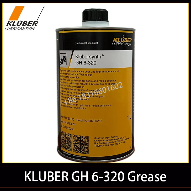 1 л Kluber GH6-320 Подшипники шпинделя смазки Kl WeiERSynth GH 6-320 для конических и прямозубых