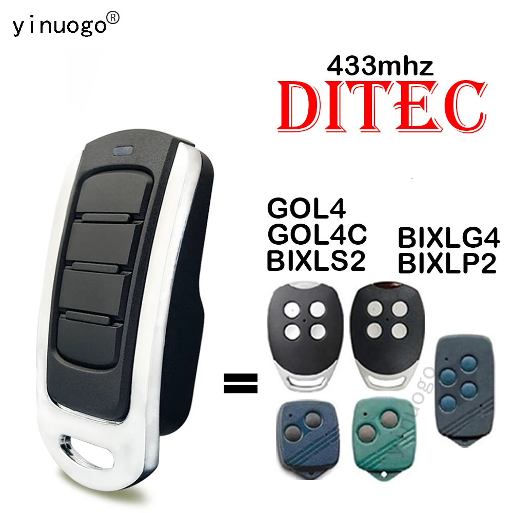 

For DITEC Remote Control Garage Replacement DITEC GOL4 GOL4C BIXLG4 BIXLS2 BIXLP2 Remote Control Gate Opener Fixed Rolling Code