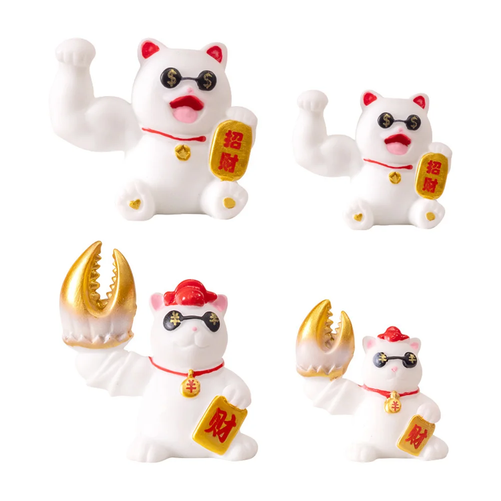 Статуя Lucky Cat привлекательная фигурка фэн-шуй удача аксессуары для гостиной