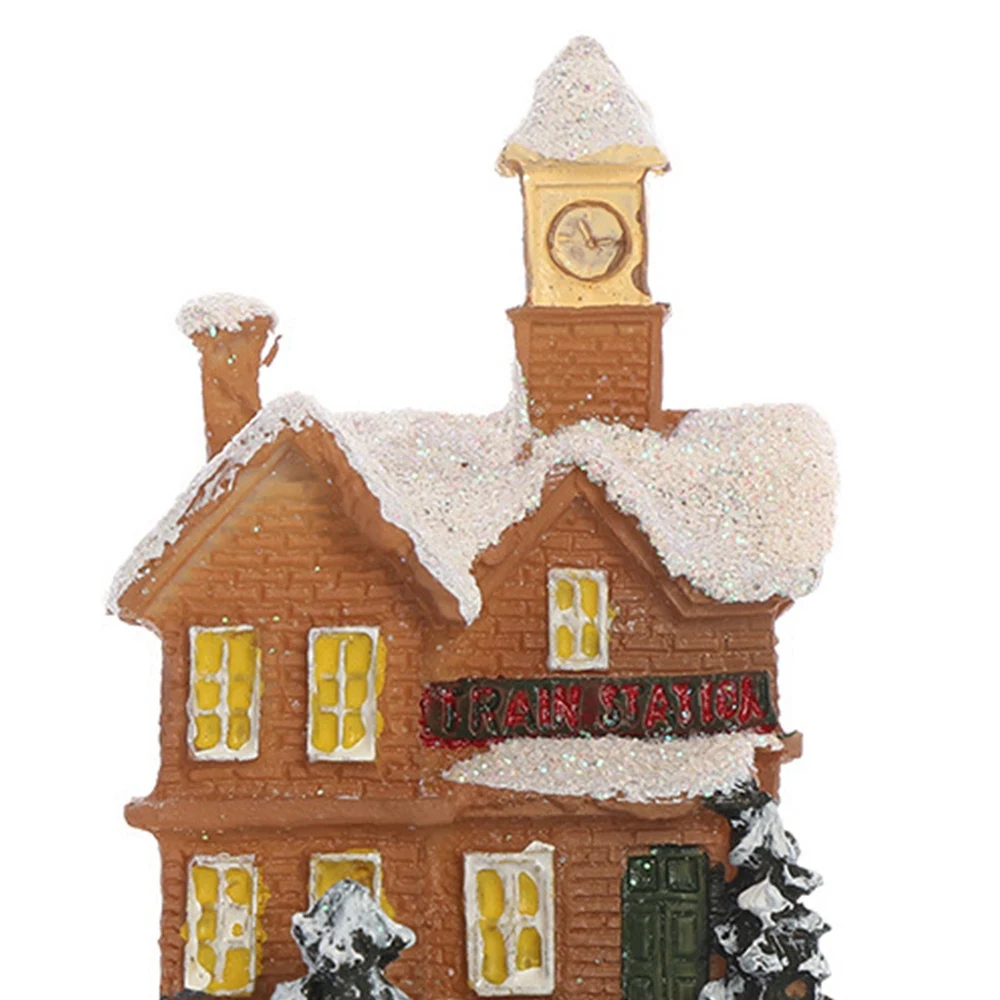 Рождественский светящийся маленький дом светодиодные теплые фонари европейский