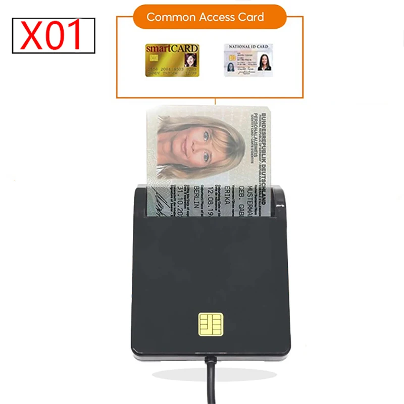 X01 USB Смарт-кардридер для банковских карт IC/ID считыватель EMV Высокое качество Windows 7