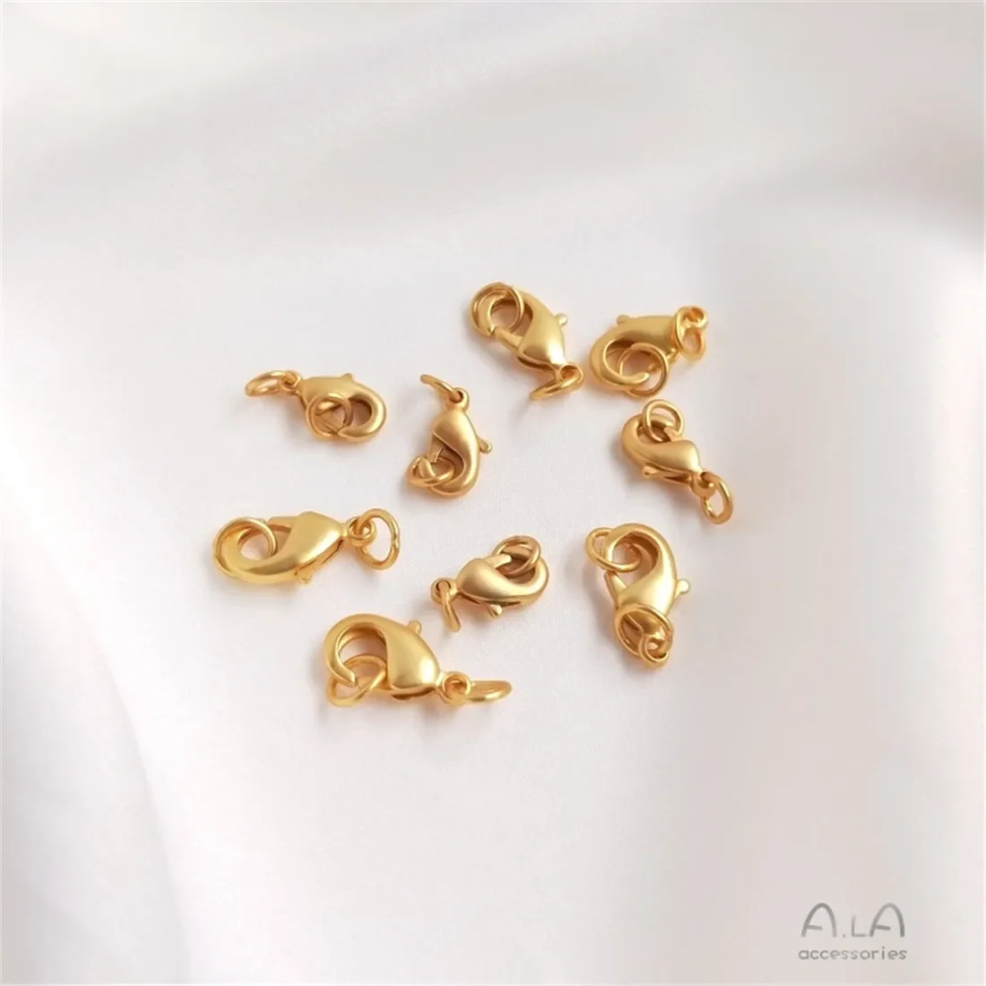 Фурнитура с позолотой 18 карат браслет матовой застежкой-лобстером соединение