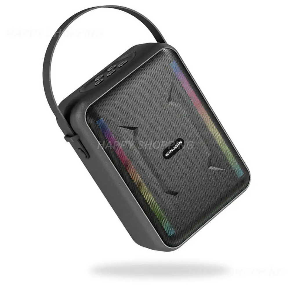 

Radio Portable Rgb Support U Disk/tf Card Aux Play Colorful Lights For Pc Phone Card Loud Subwoofer Outdoor Mini Speakers