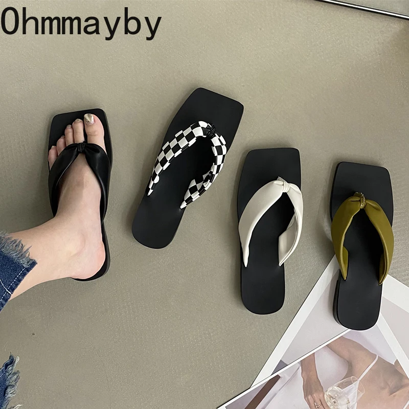 

2022 Summer Flip Flop Women Slippers Fashion Clip Toe Shoes Casaul Ladies Flats Female Outdoor Beach Slides sandalias mujer