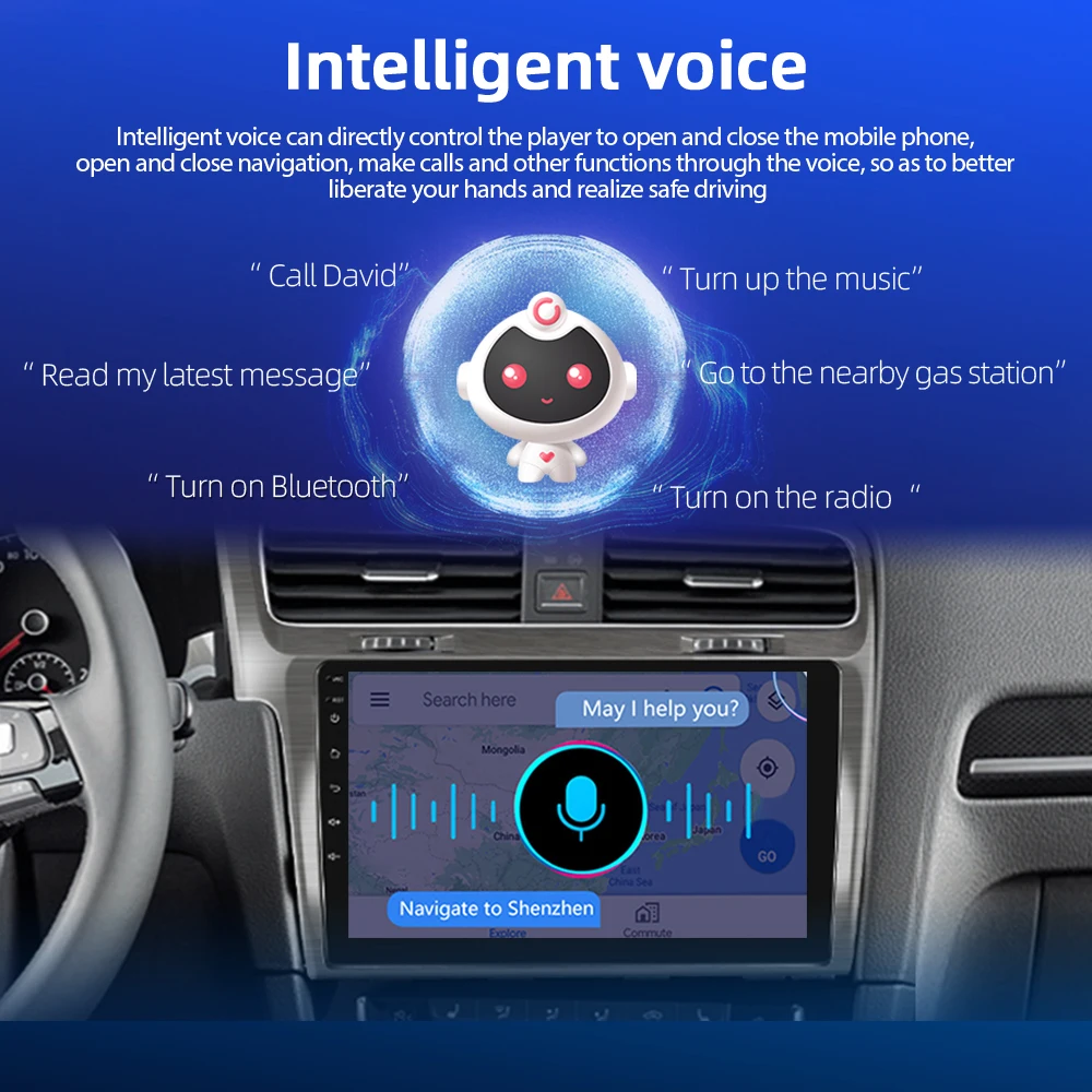 Автомагнитола AMPrime 4G Android для VW Volkswagen Golf 7 2013-2018 мультимедийный видеоплеер Carplay