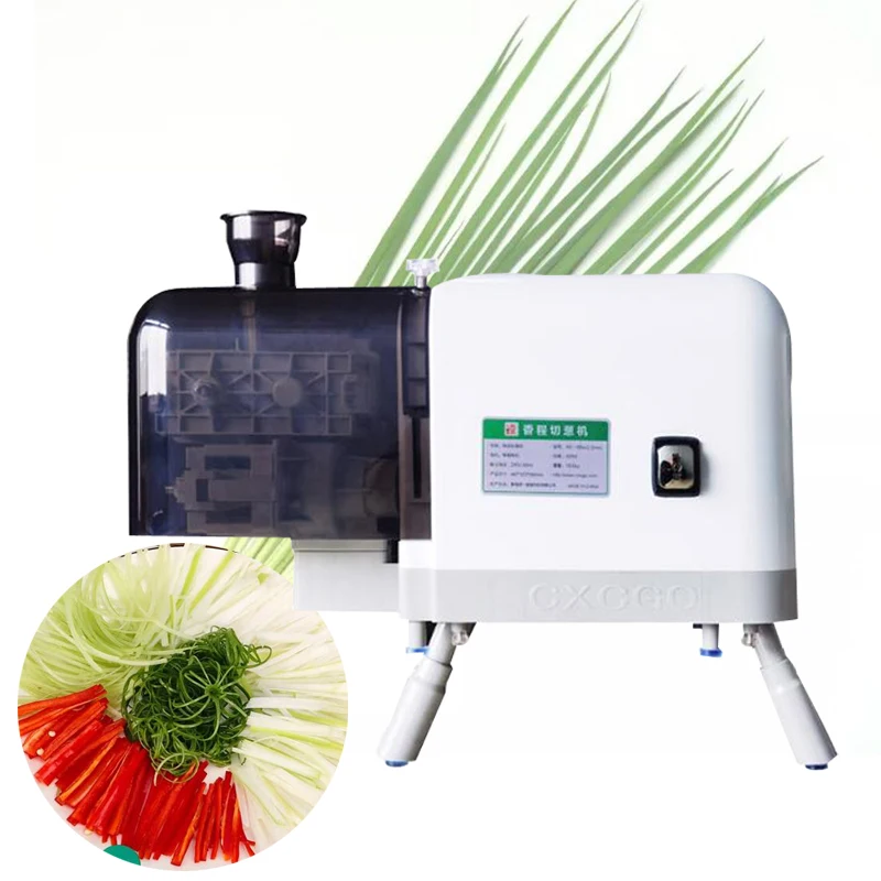 

Green Onion Shred Machine For Celery Cucumber Ginger Automatic Vegetable Cutting Machine Shredder