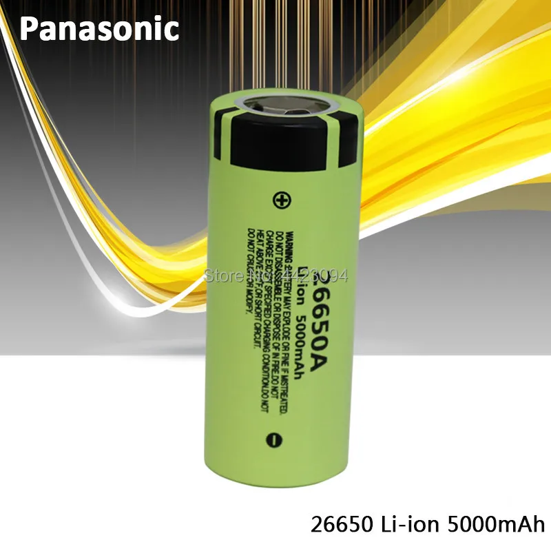 

100% Оригинальные Литий-ионные аккумуляторные батареи Panasonic 26650A 3,7 в 5000 мАч высокой емкости 26650
